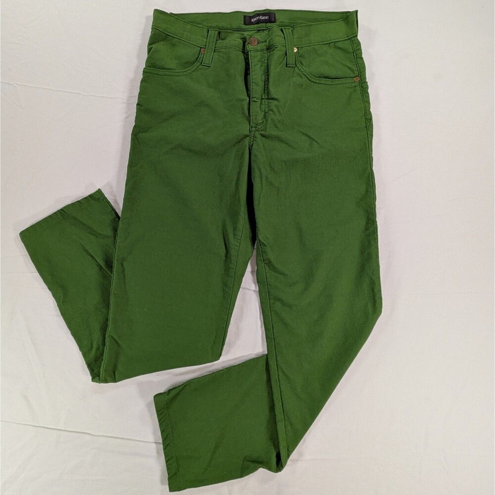 Karen Kane Size 12 Green Stretch Dress Pants Poly/Rayon/Spandex Blend